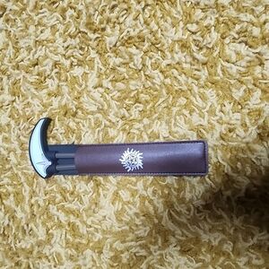 Brown Leather Men's Accessory with Silver Detail